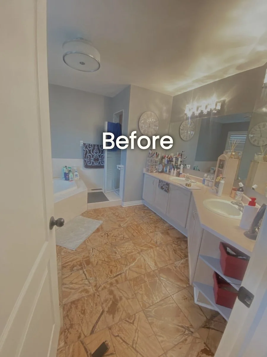 Before image of bathroom renovation