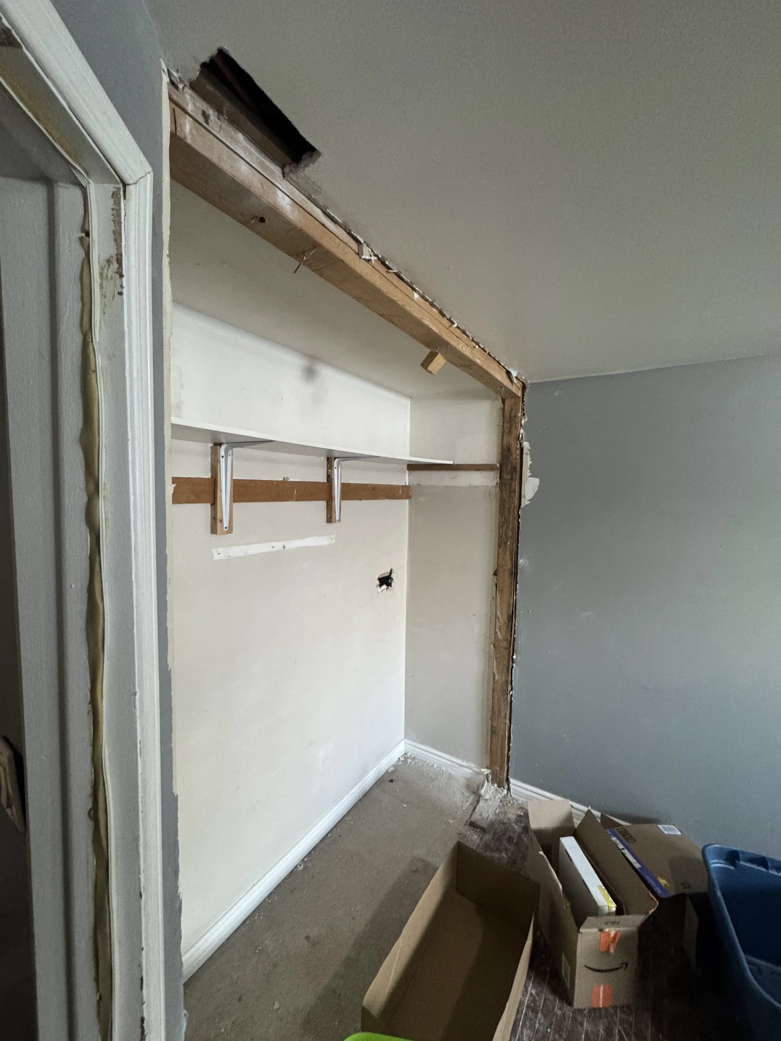 before renovation of basement bedroom