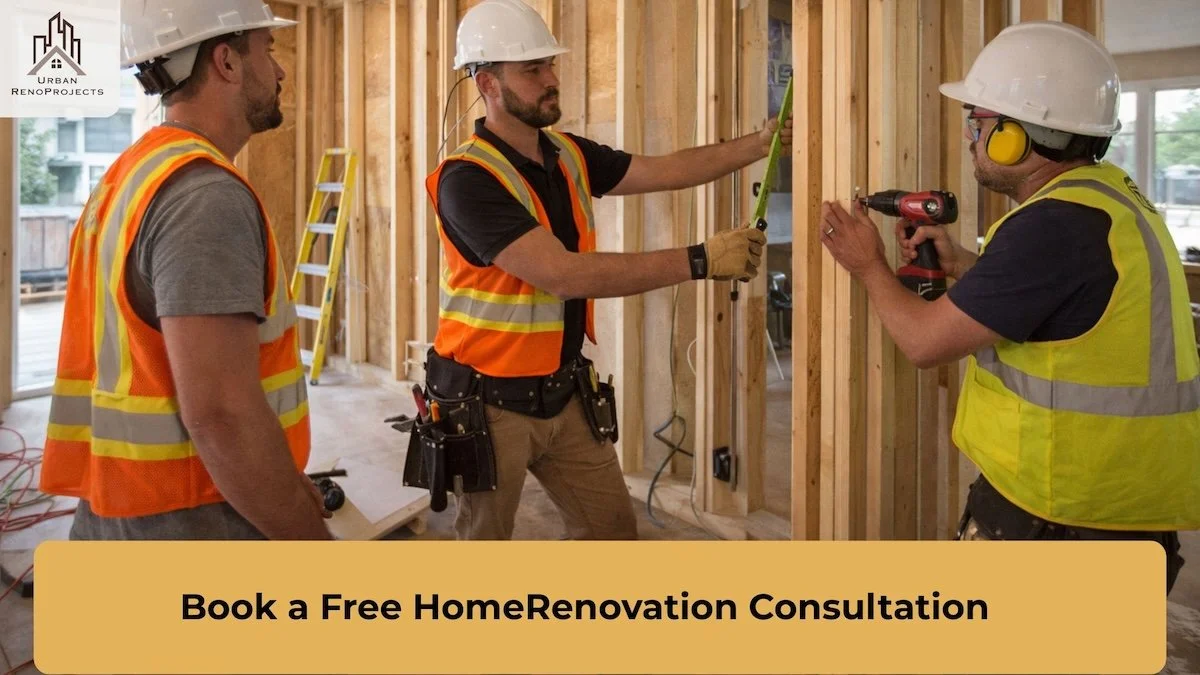 Licensed home renovation contractor on site in Whitby Ontario — Urban RenoProjects