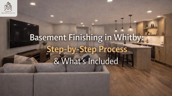 Finished basement renovation in Whitby Ontario — Urban RenoProjects