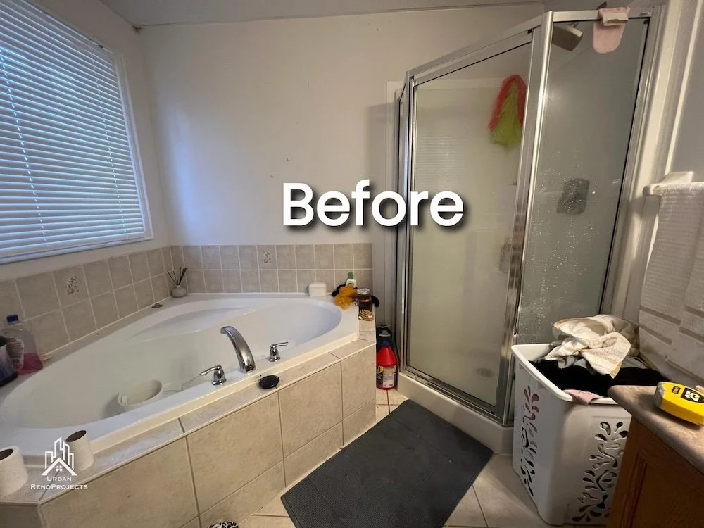 Before image of bathroom renovation in Bowmanville