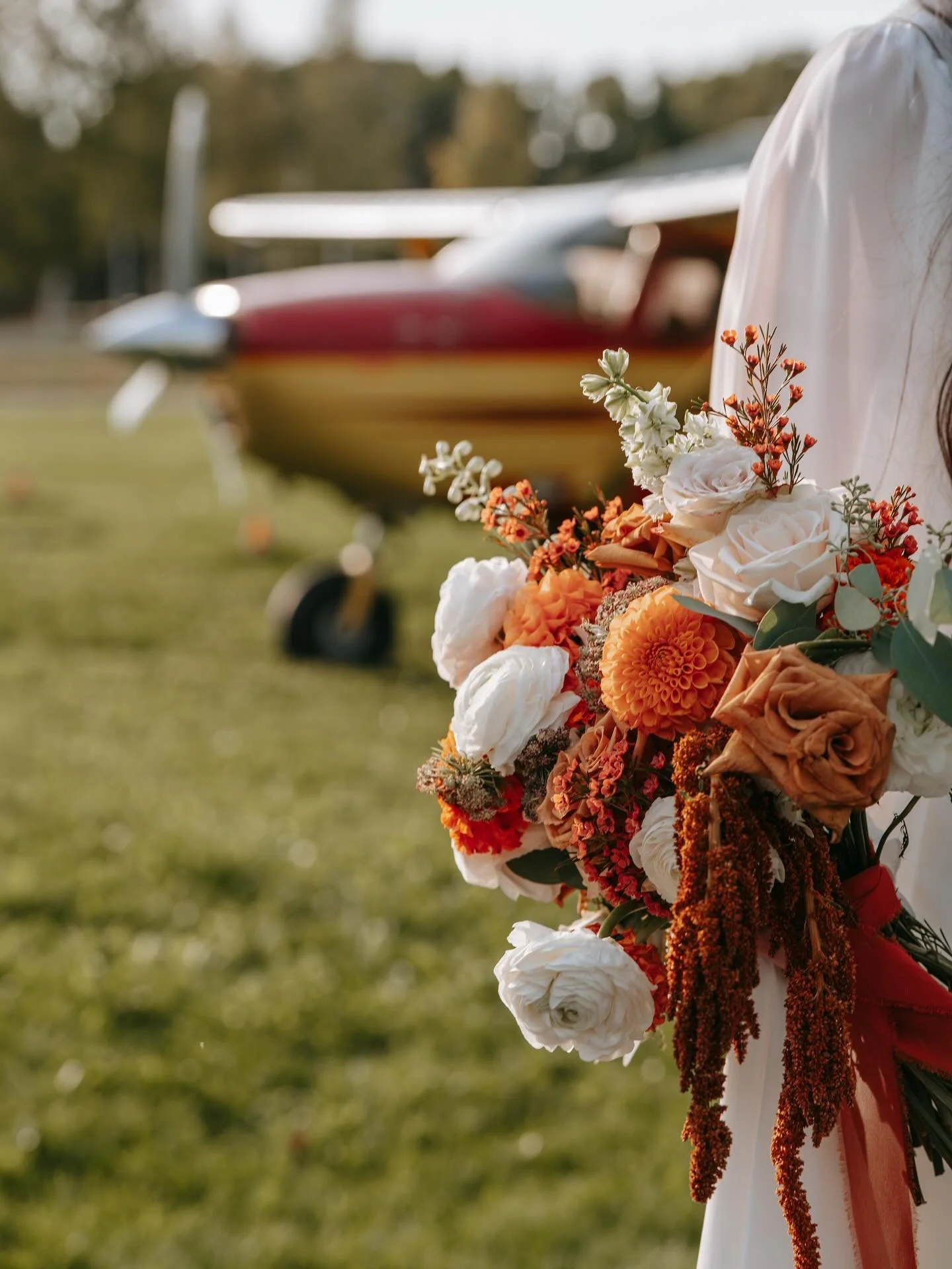 All weddings are special, but every once in a while, one comes along that&rsquo;s truly unforgettable. P &amp; M&rsquo;s day was one for the books &mdash; they had their reception inside an airplane hangar, and the bride literally flew to the aisle. 