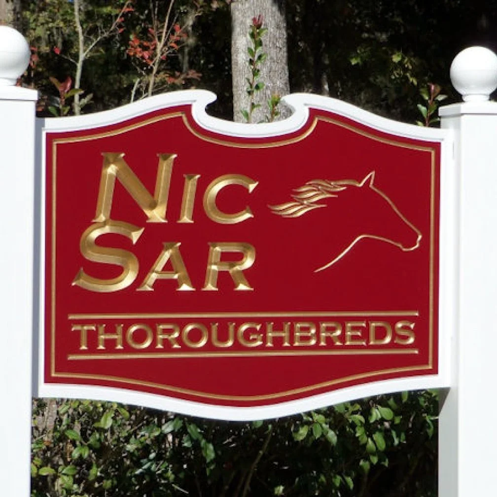 image of engraved gold PVC sign