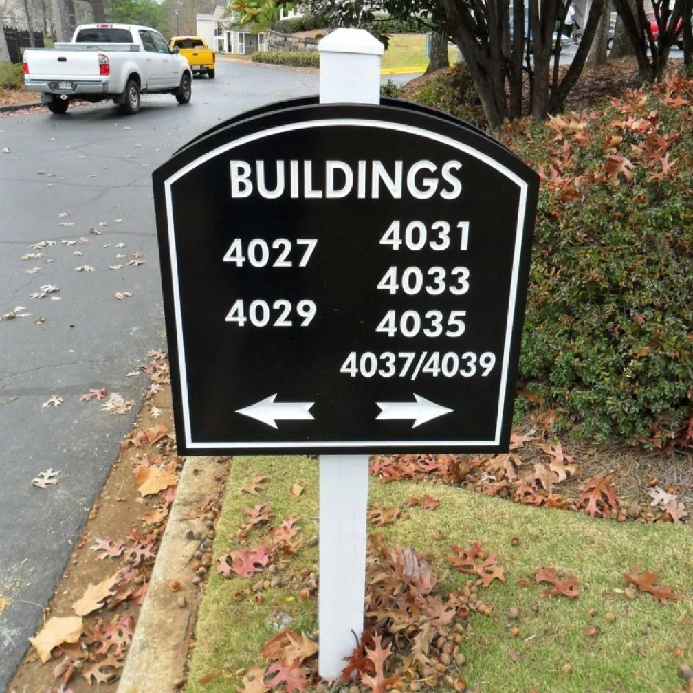 Post Directional Sign