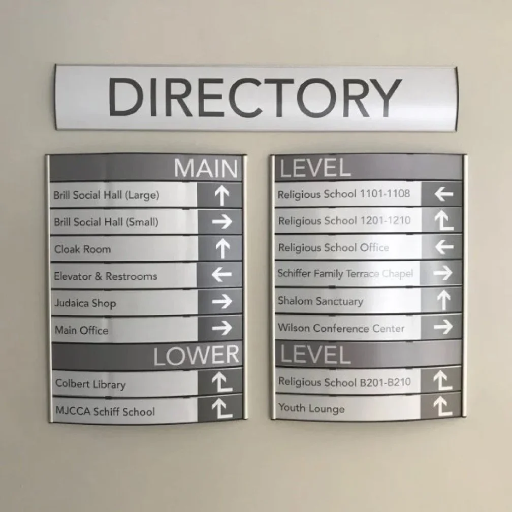 Vista Directory Sign