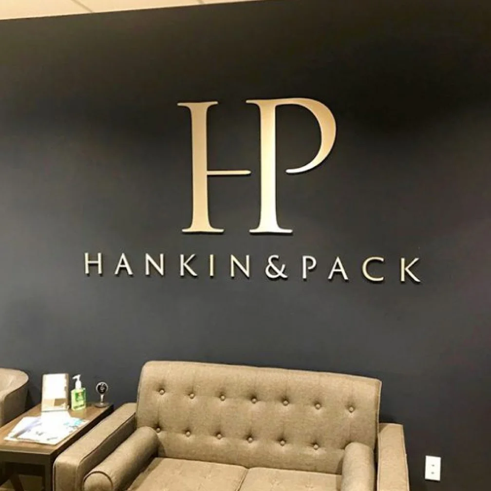 3D Metal Letters Office Sign