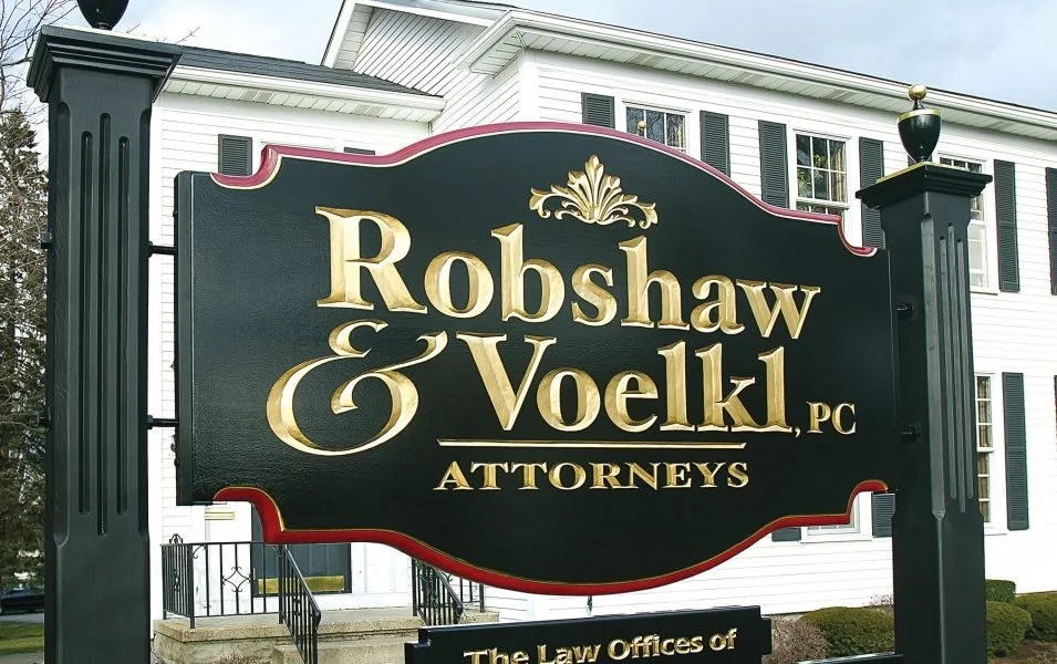 Carved Post and Panel Sign
