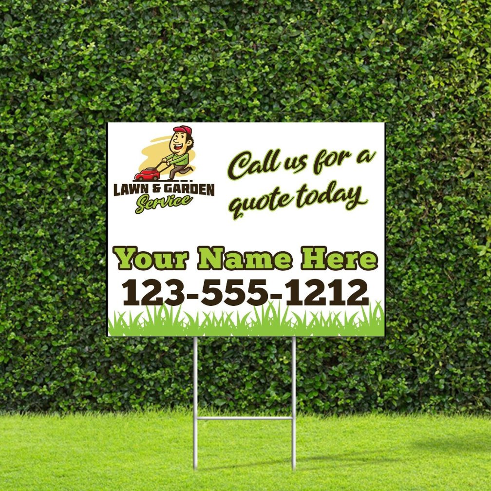 Printed Lawn Signs