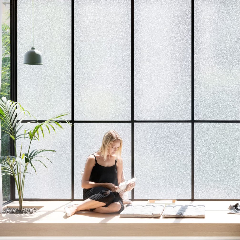Silver Frosted Vinyl Window