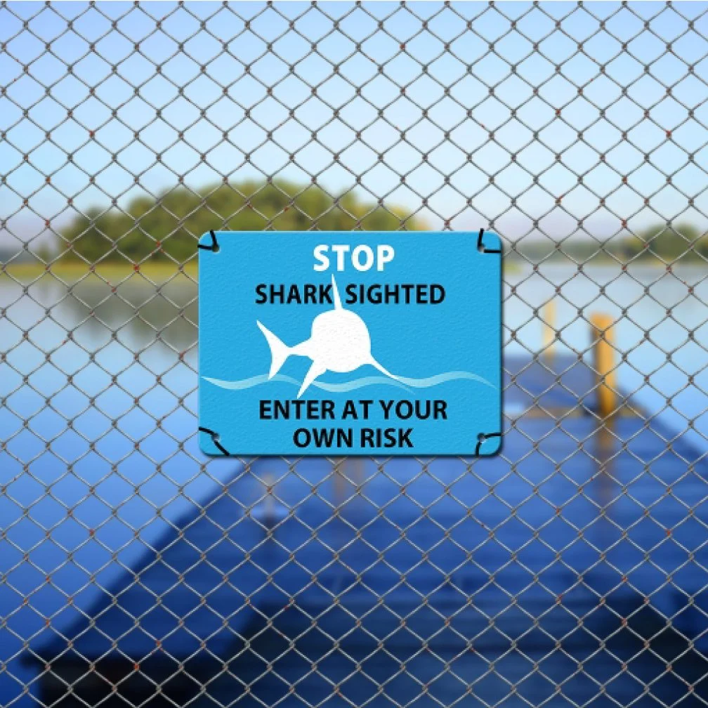 Fence Metal Sign