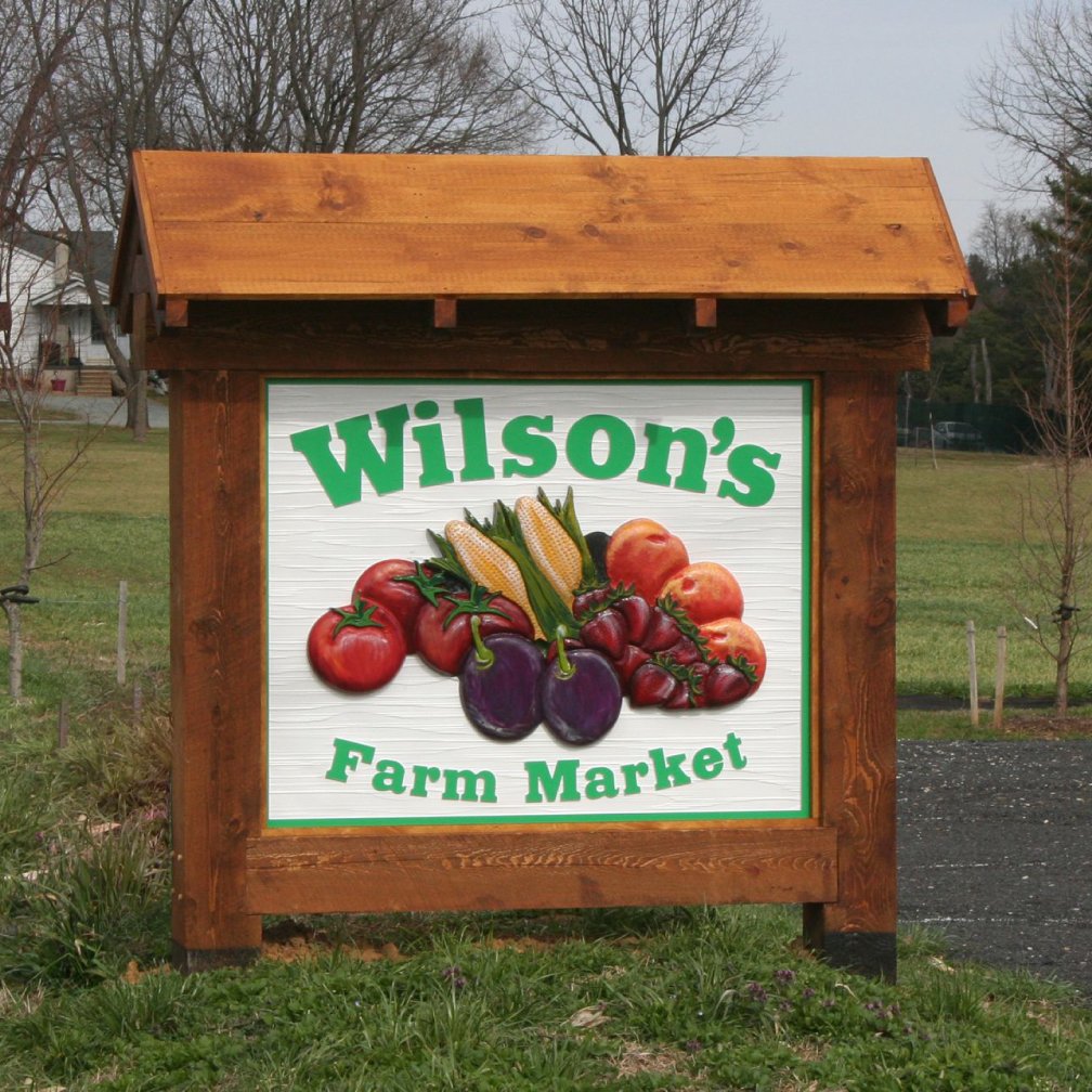 Wood Monument Sign 