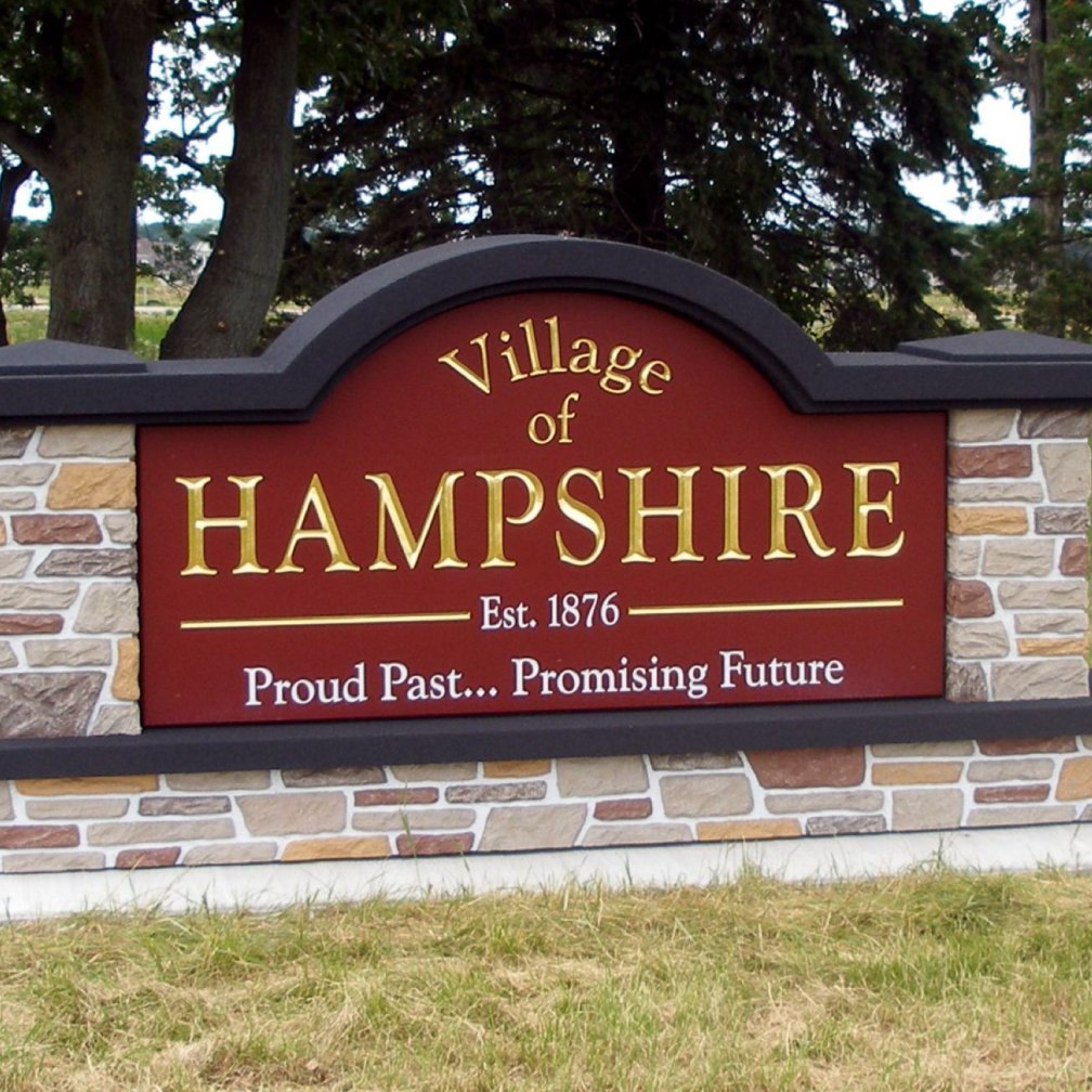 Carved PVC Monument Sign