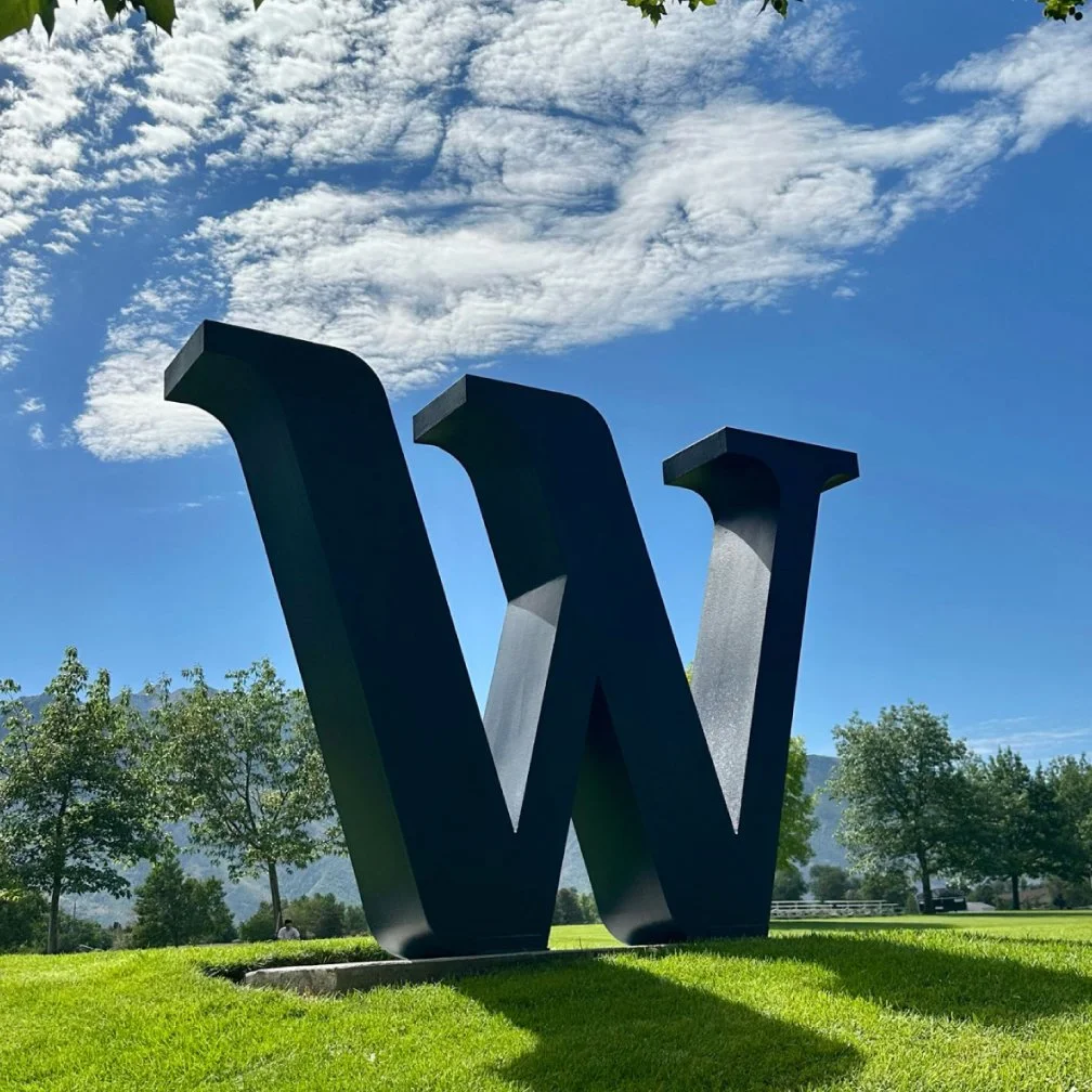 3d monument sign letter shape