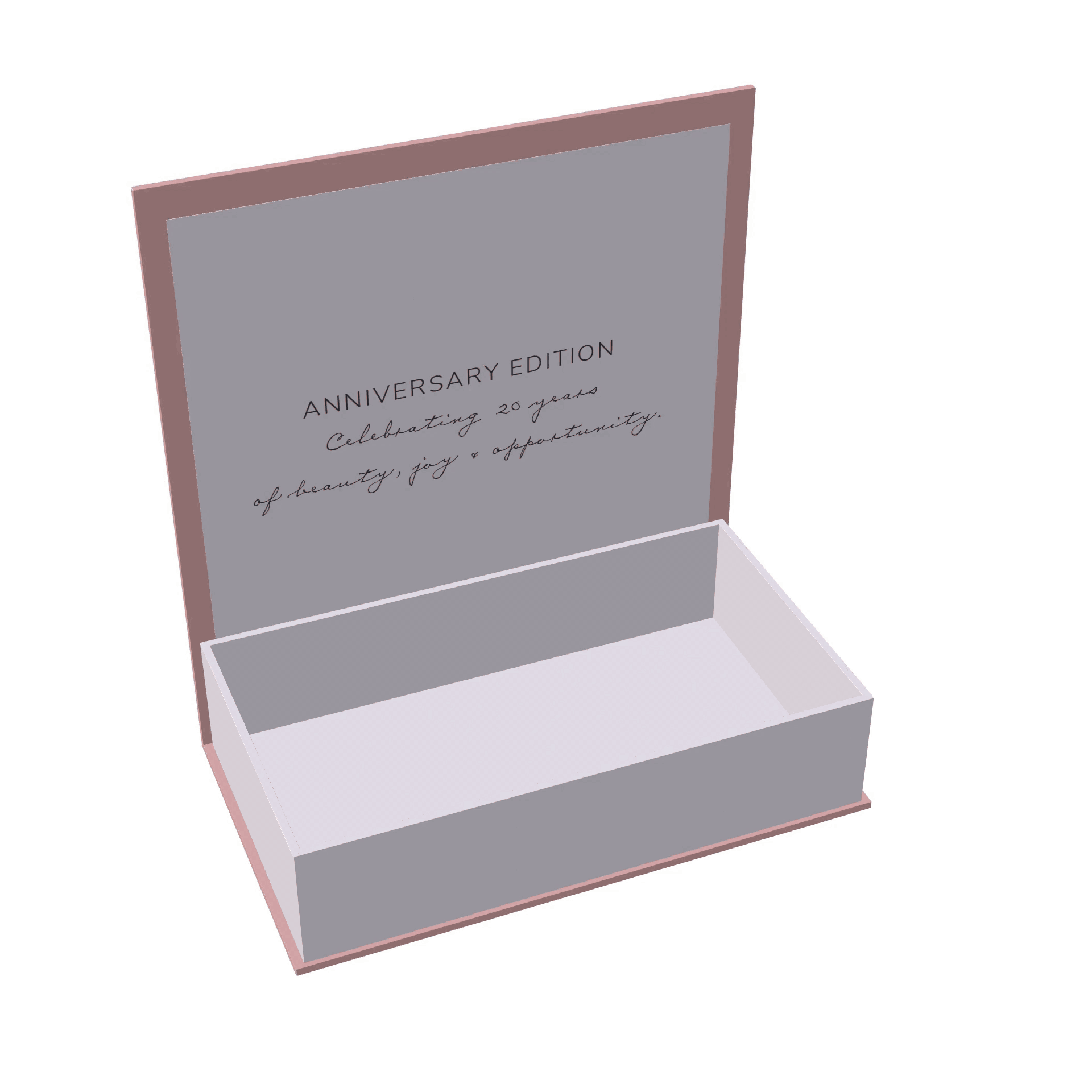 Anniversary branded jewelry gift box
