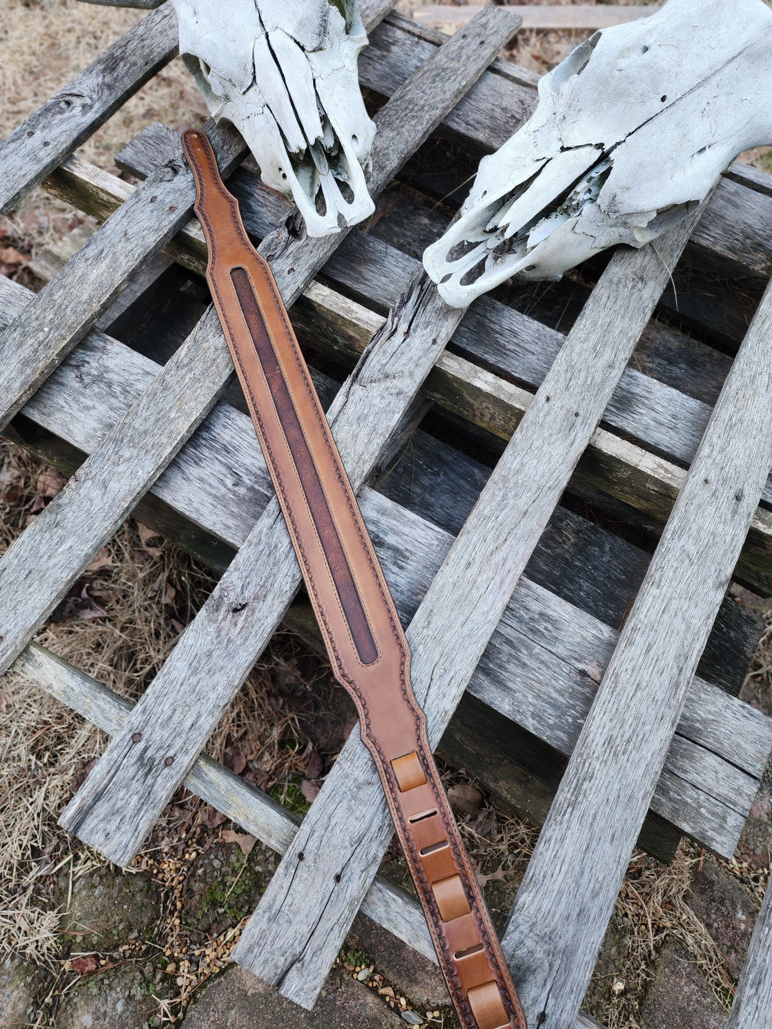 Guitar Strap w/ Sentimental Belt Inlay