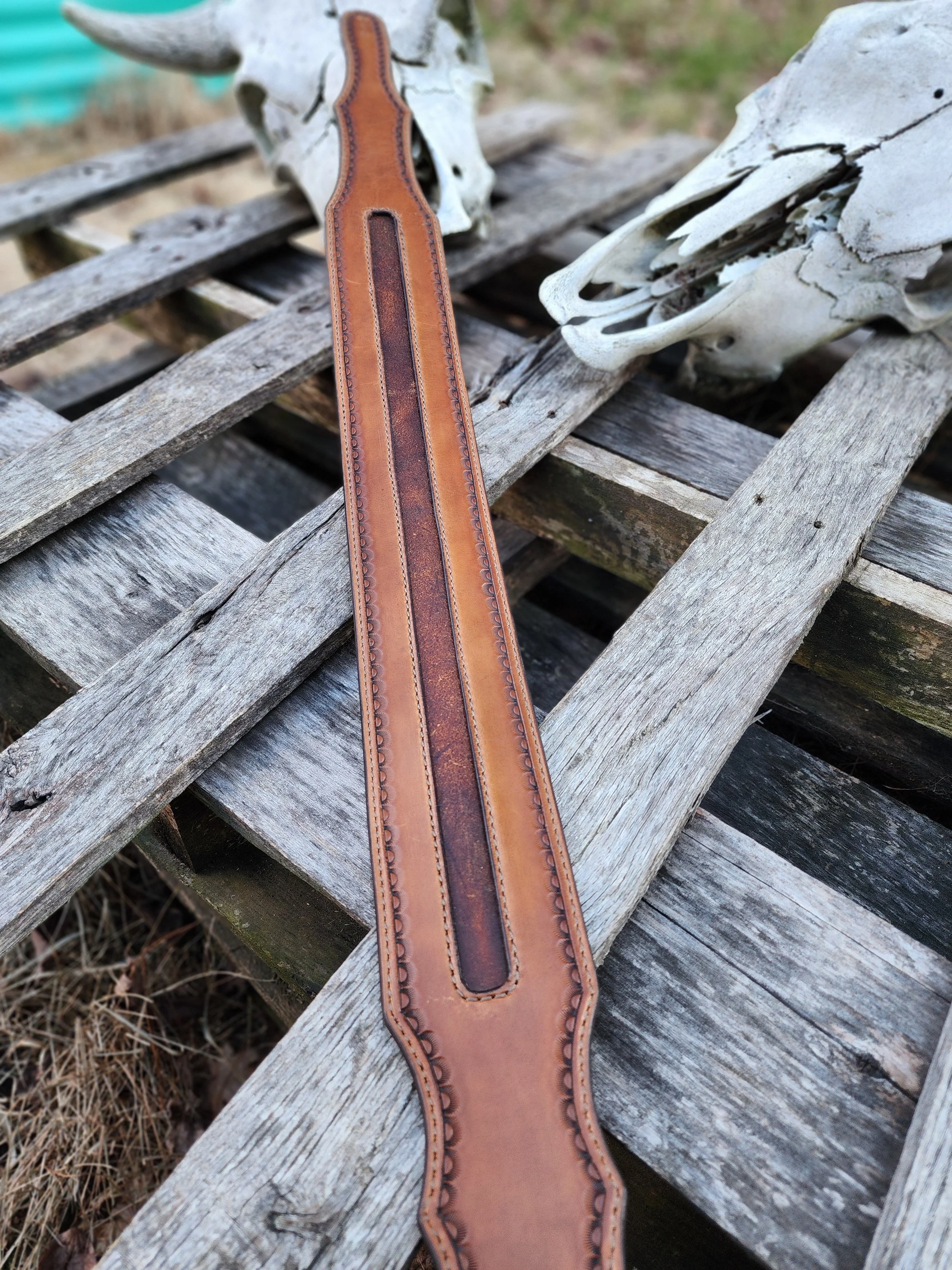 Guitar Strap w/ Sentimental Belt Inlay