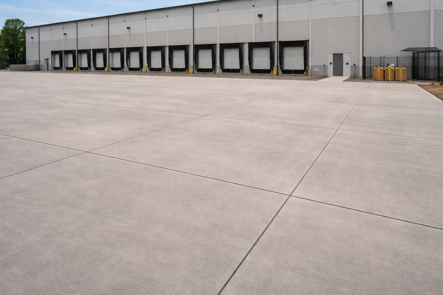 Commercial concrete slab