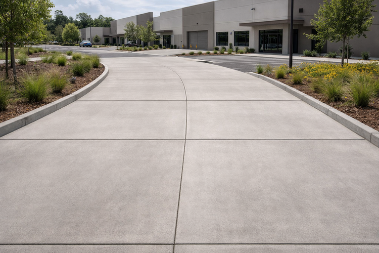 Commercial concrete driveway Sydney