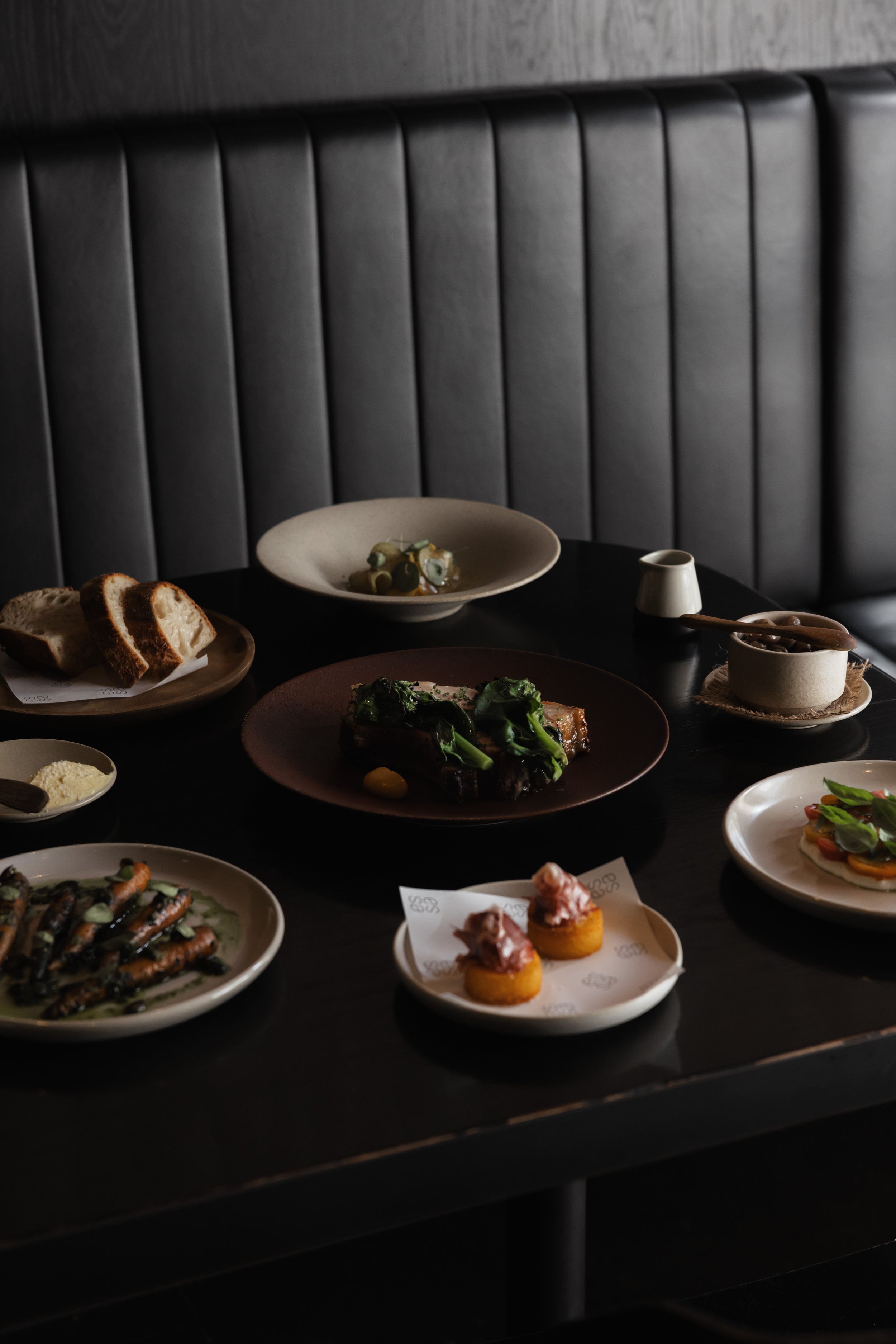 Food menu from Essa in Brisbane