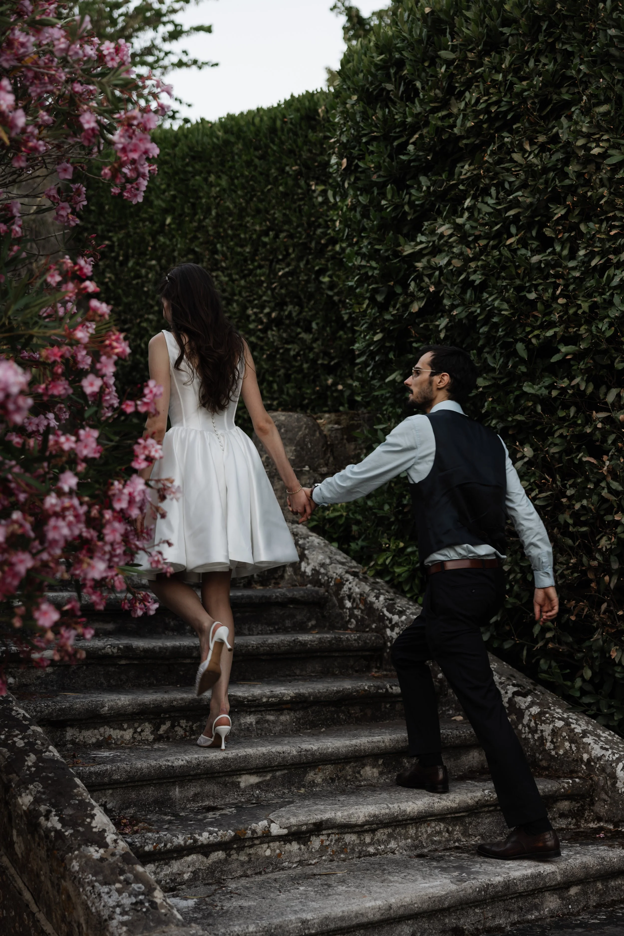 Mariage photographié à Castelnaudary près de Toulouse.