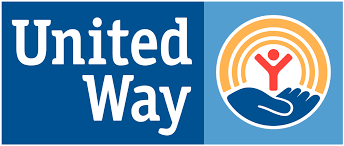 United Way logo with a stylized person reaching upwards over a hand.