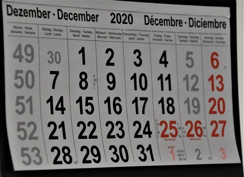 Closing time for 2020