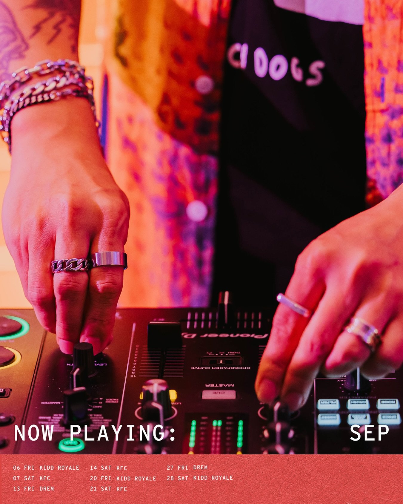 September&rsquo;s beats may get you spontaneously doing the kangaroo hop, helicopter arms or the worm on the dancefloor. Weekends, 7PM till late.