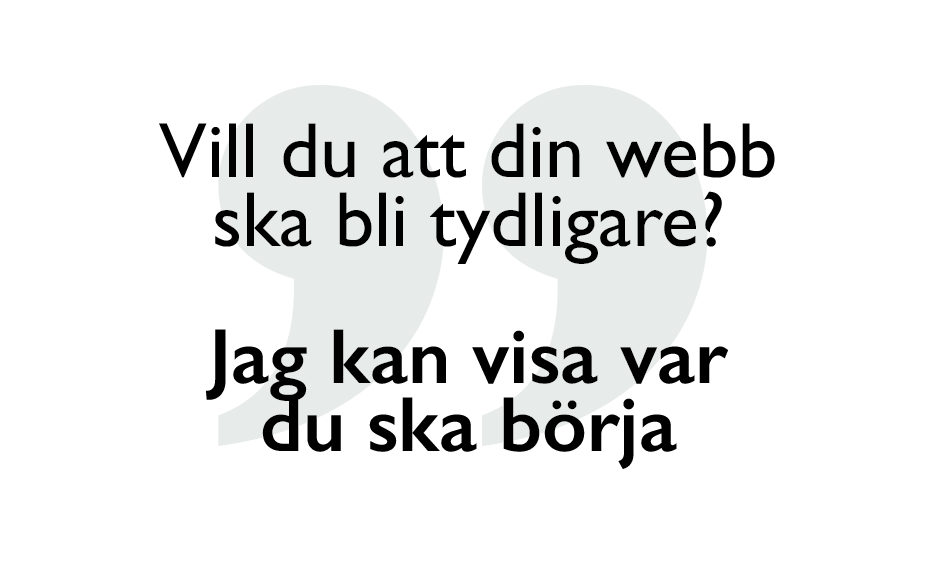 Webb för små företag