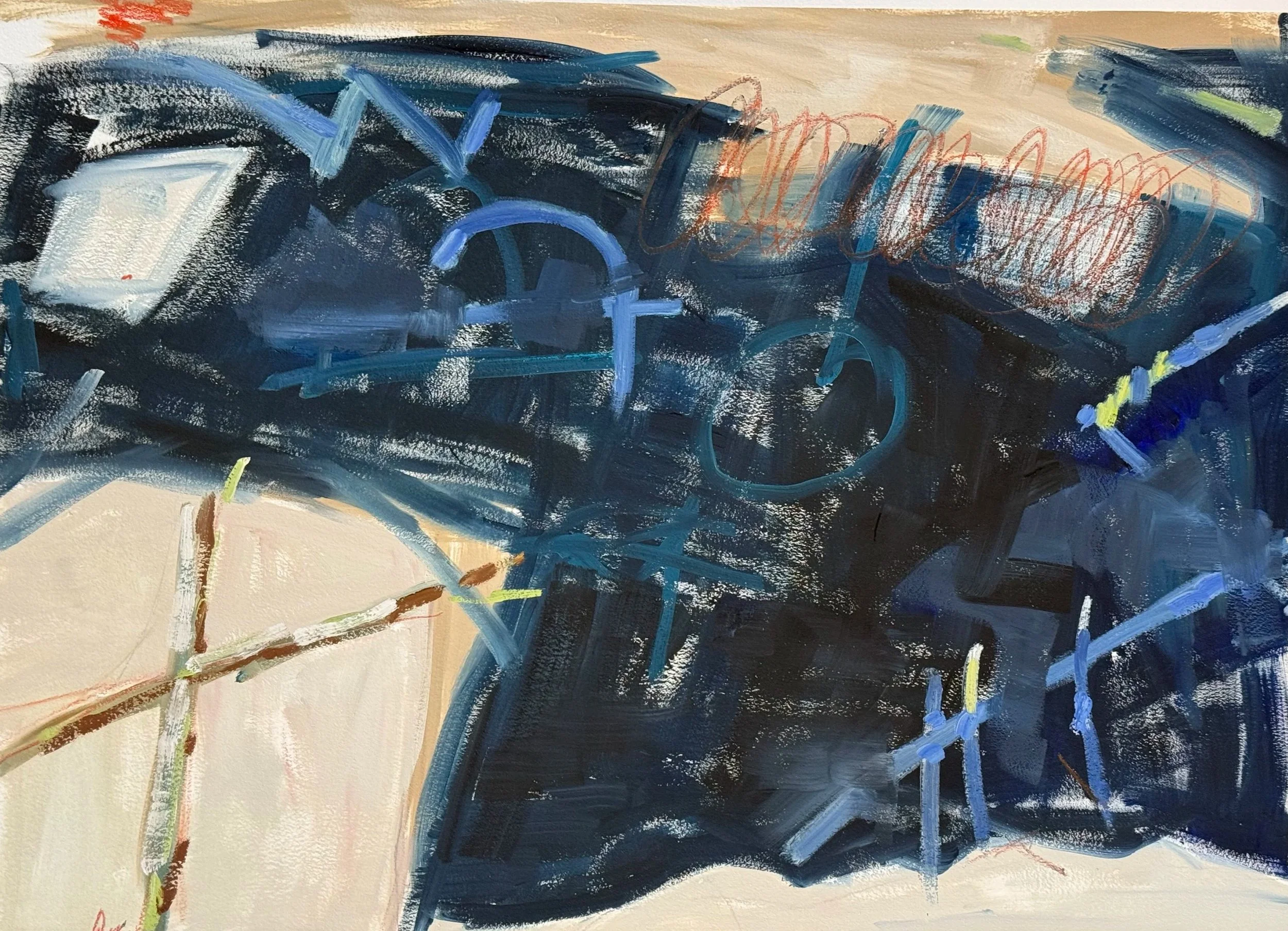 Forage
Oil on archival paper 76cm x 56cm