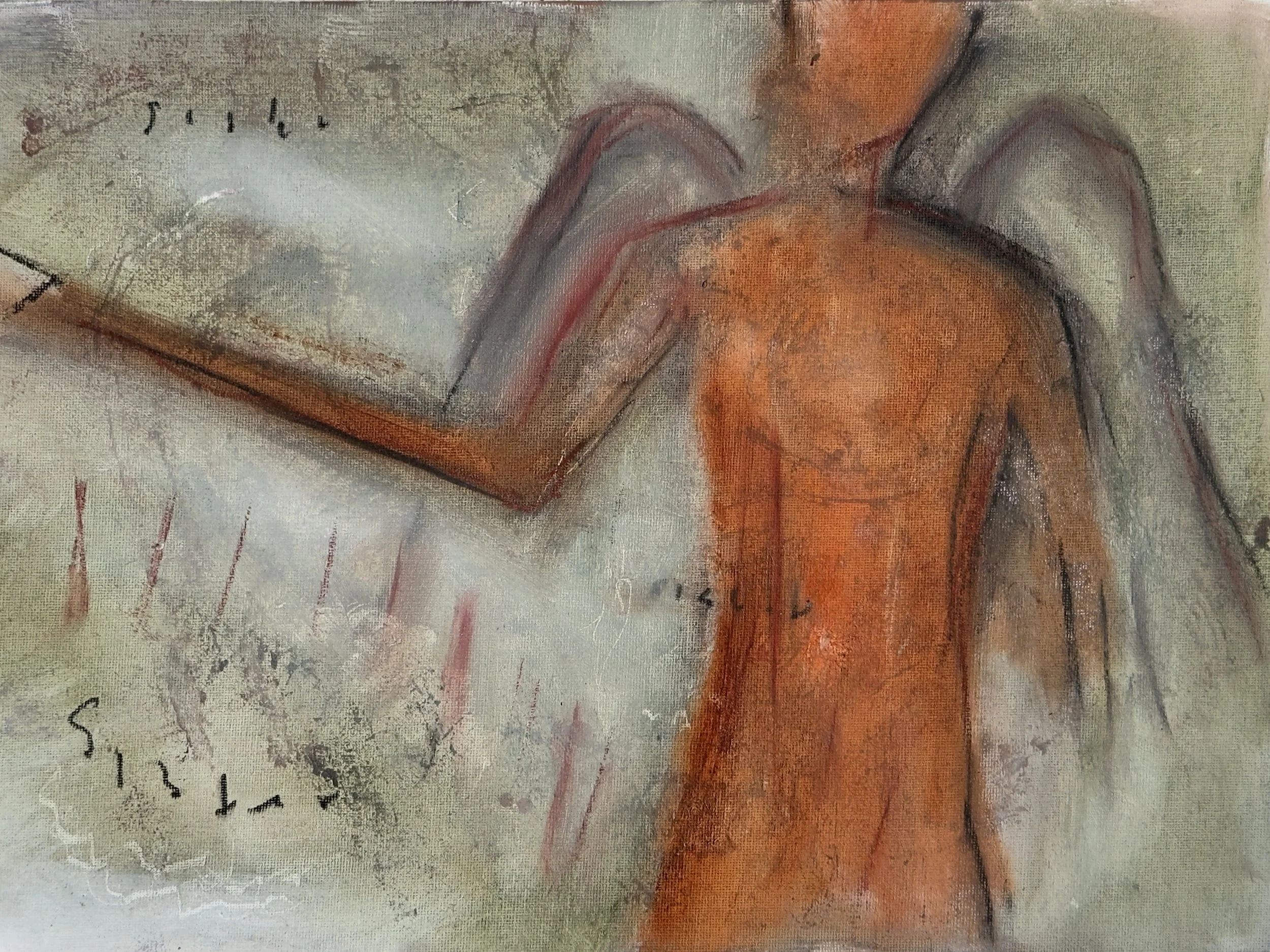 Back to Earth
Oil on canvas sheet, 42cm x 29.7cm