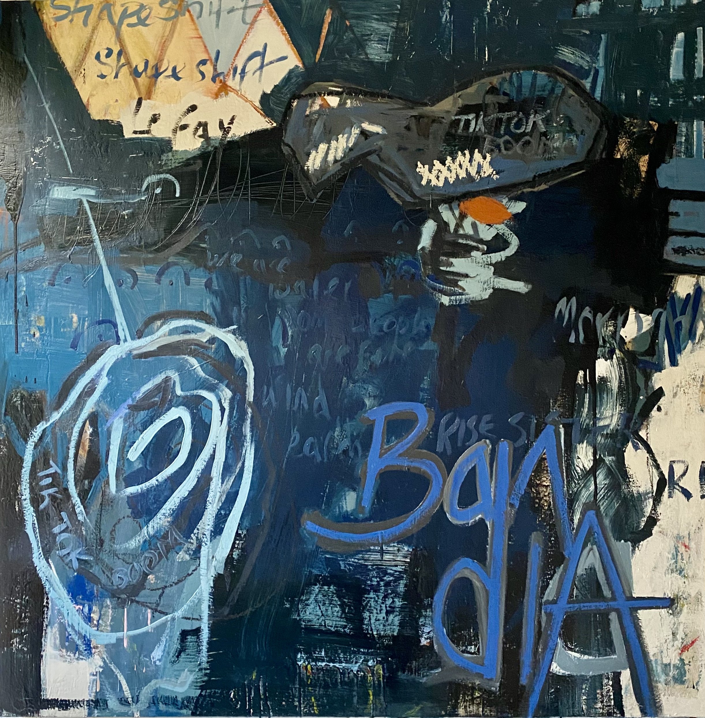 she rises within
oil on wood panel
122 x 122 cm