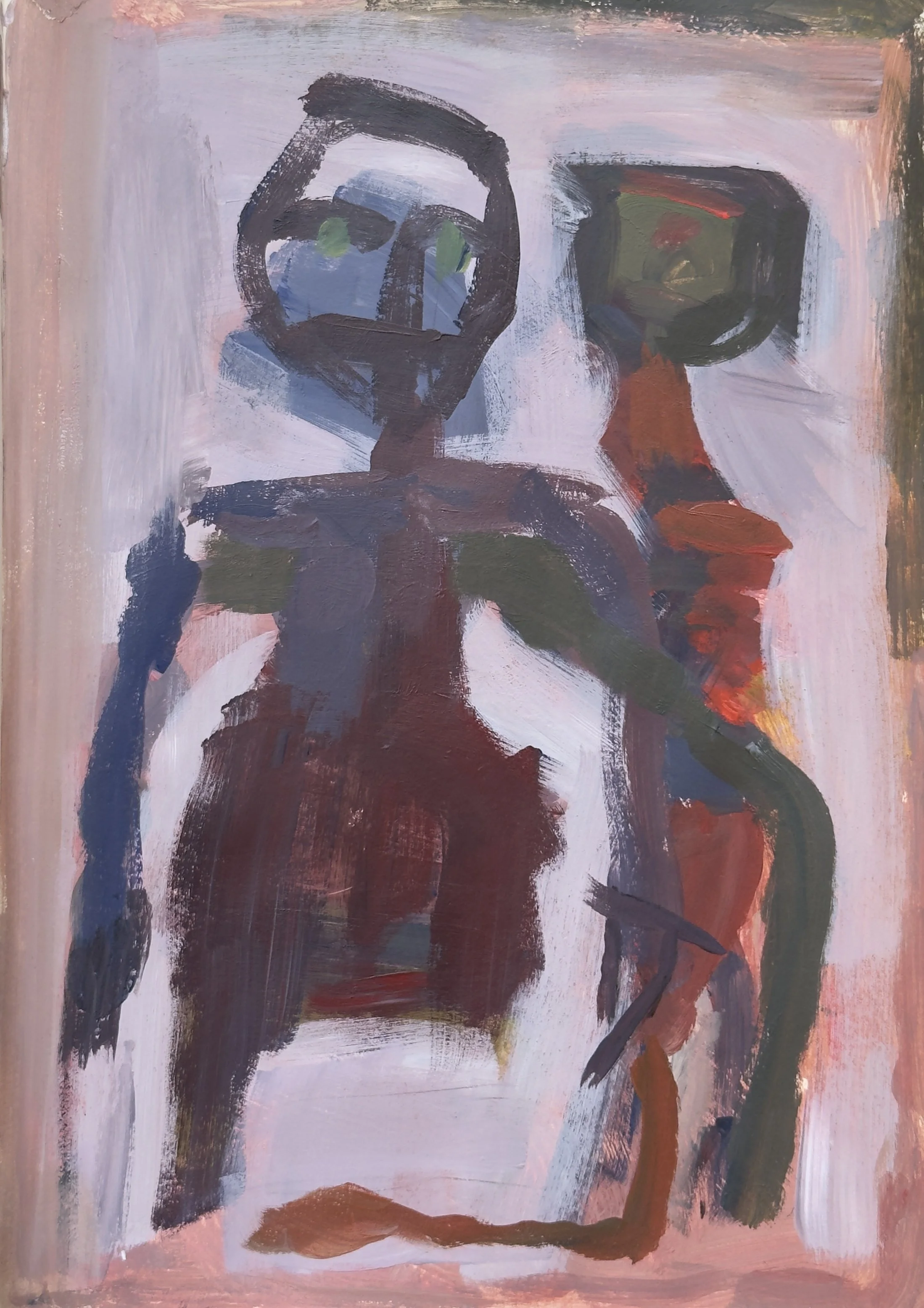 robot takeover. 42 x 29.7cm Acrylic on archival paper