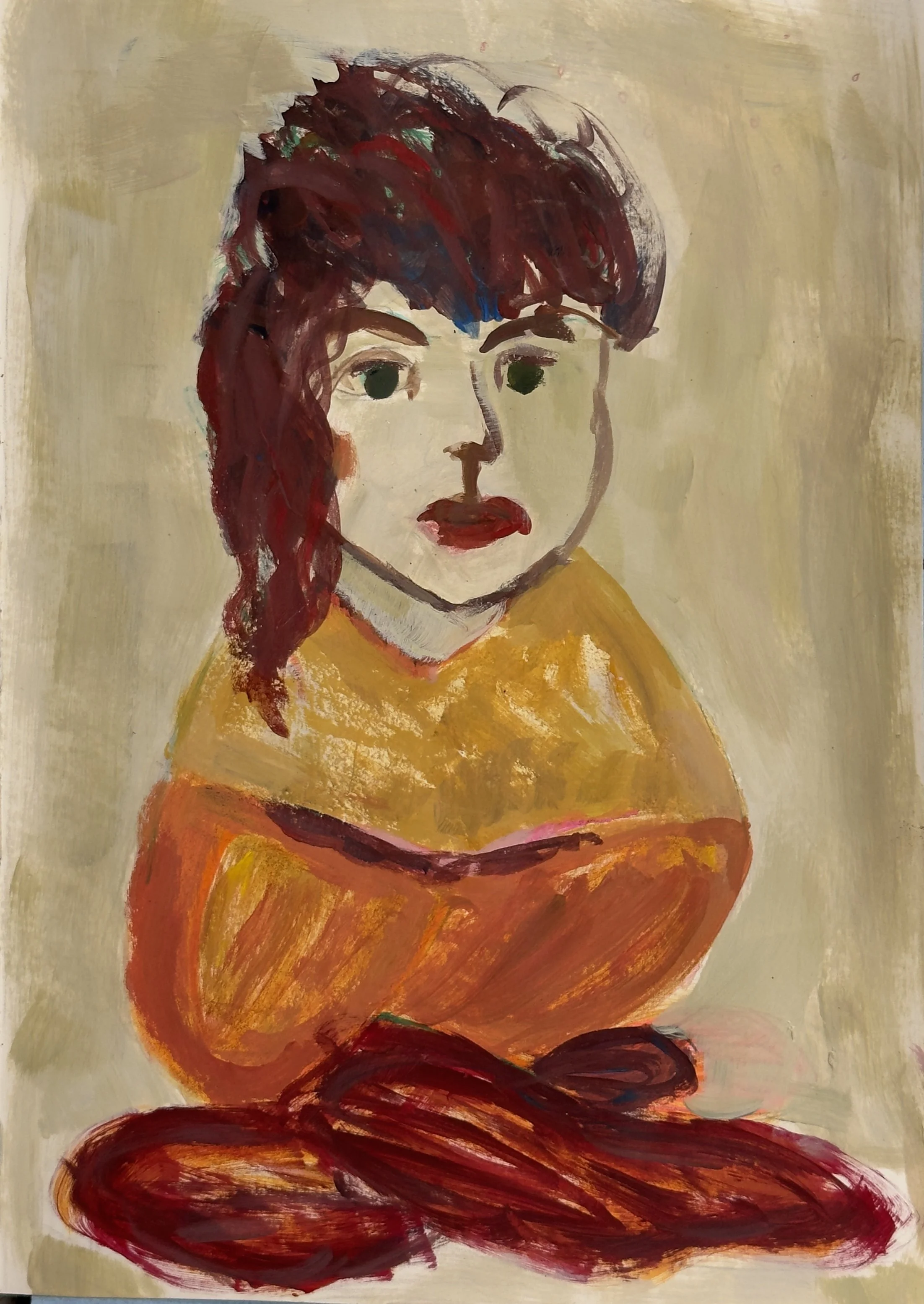 She's not here to please you 42 x 29.7cm Acrylic on archival paper