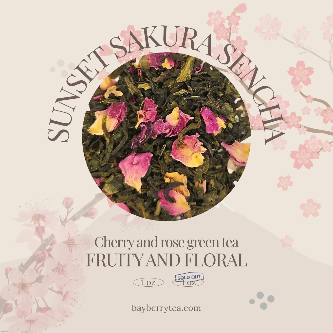 Nothing says 'I love you' like a steaming cup of Sunset Sakura Sencha on Valentine's Day. 💚🌸 Embrace the sweet blend of cherry and rose flavors and indulge in a magical tea moment. 🌅✨ #GreenTeaLove #ValentinesDayVibes