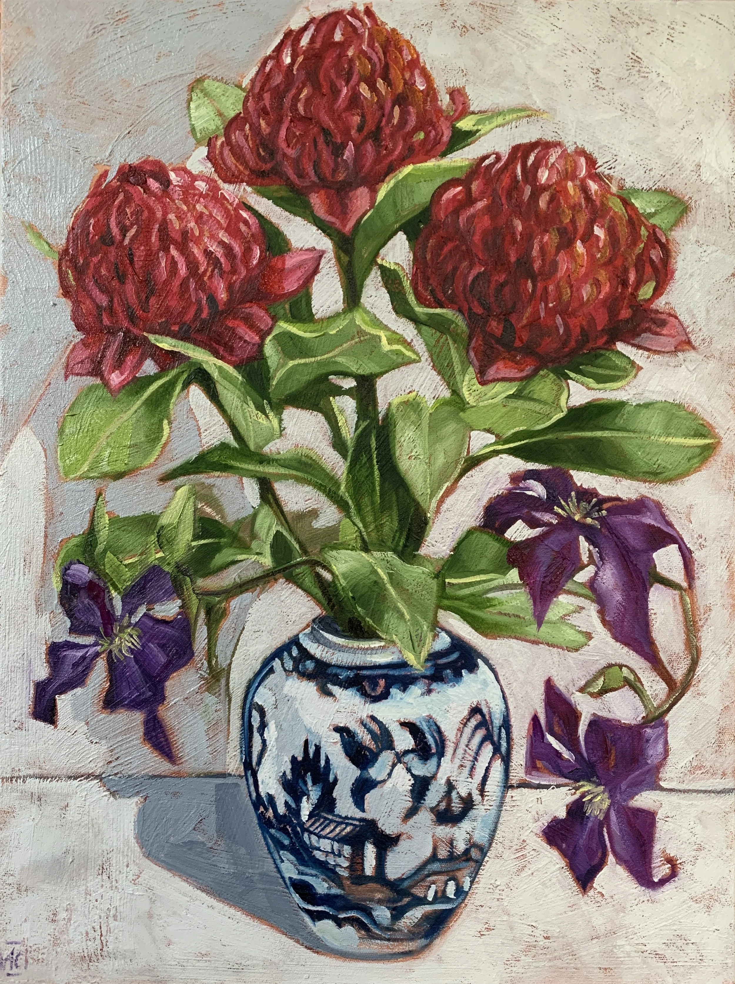 Waratahs and Clematis - it takes a Village