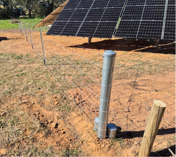 Ground-mounted Solar Array Safety Fencing   