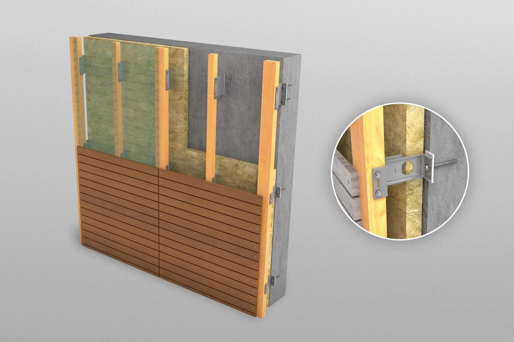SYSTEA ALHO is our thermally broken sub-framing solution built specifically for mass timber and wood-frame construction. Where traditional wood furring conducts cold, compresses, and warps &mdash; ALHO holds the line.

Thermally broken by design. Ful