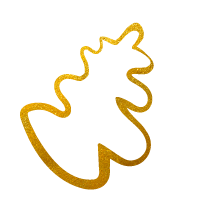 Golden squiggle shape.