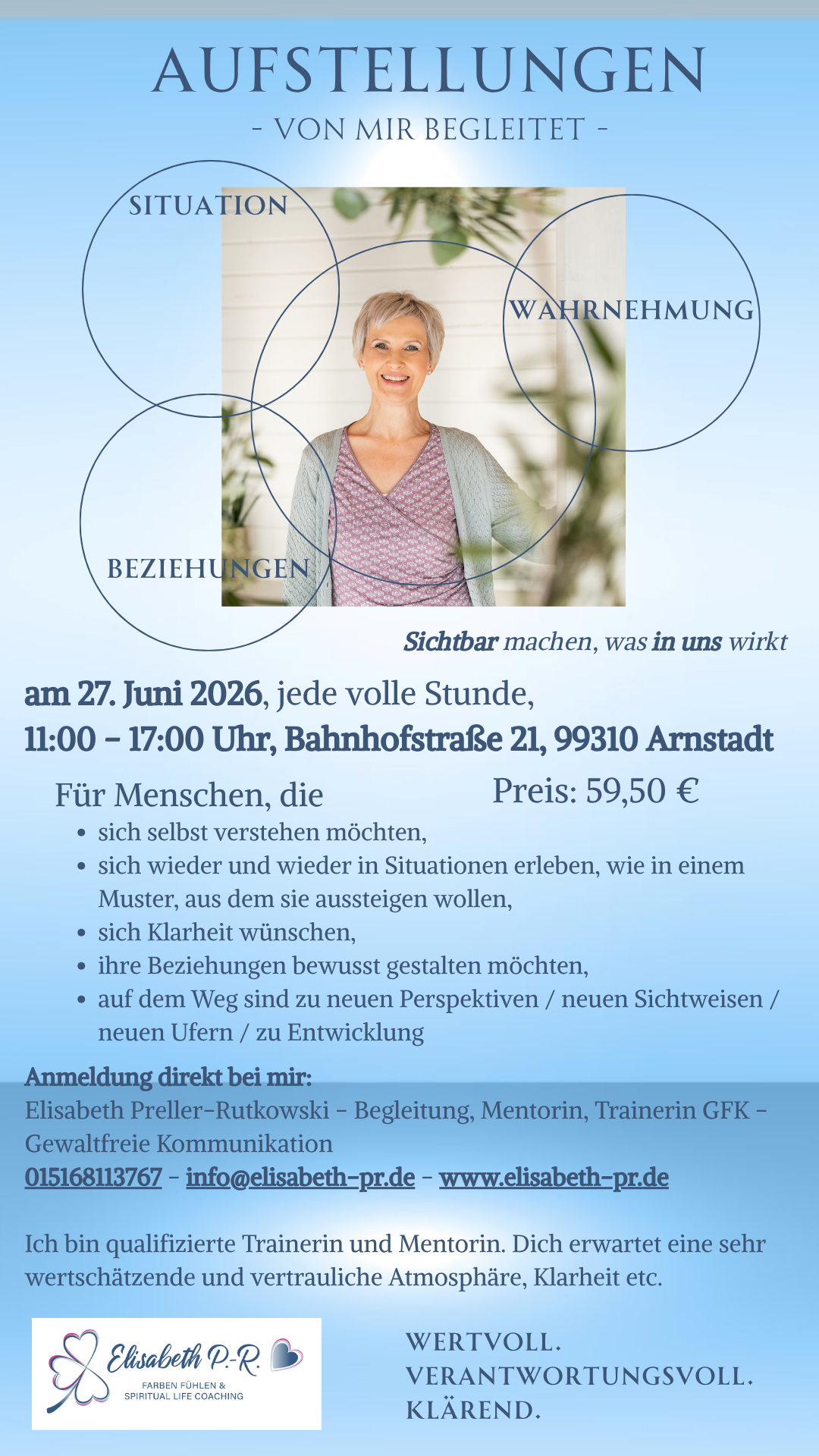 Aufstellungen - Sichtbarmachen 