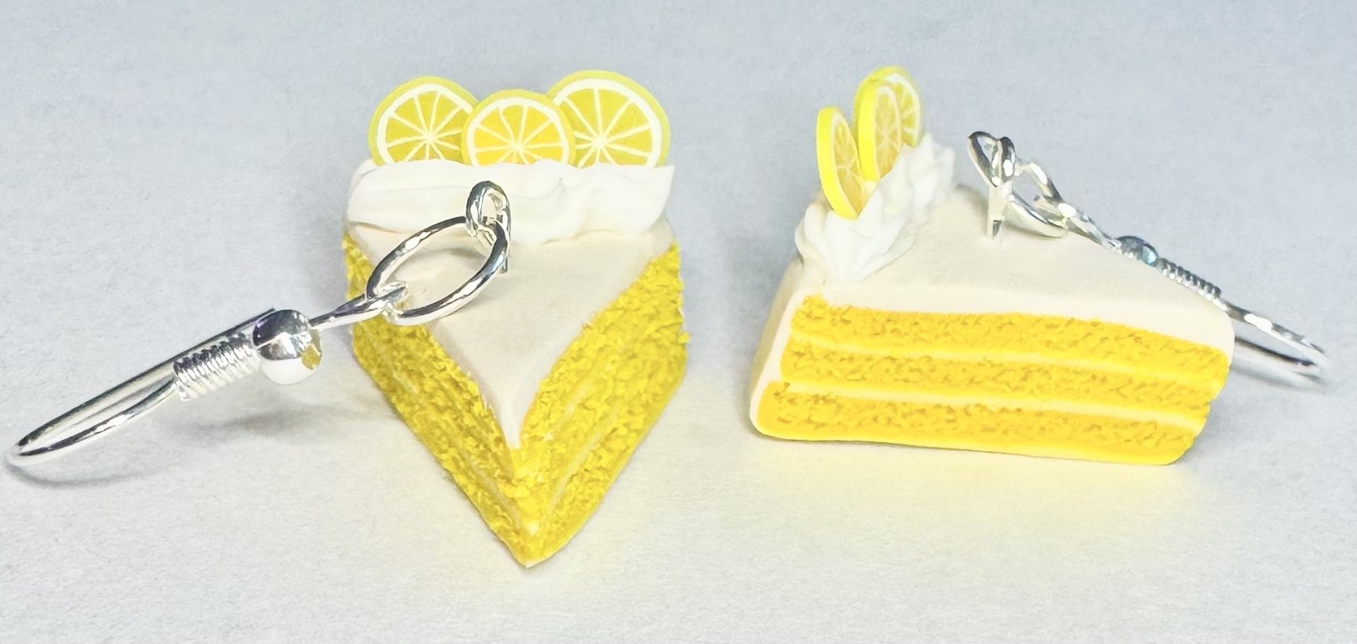 Lemon Cake Slice Earrings