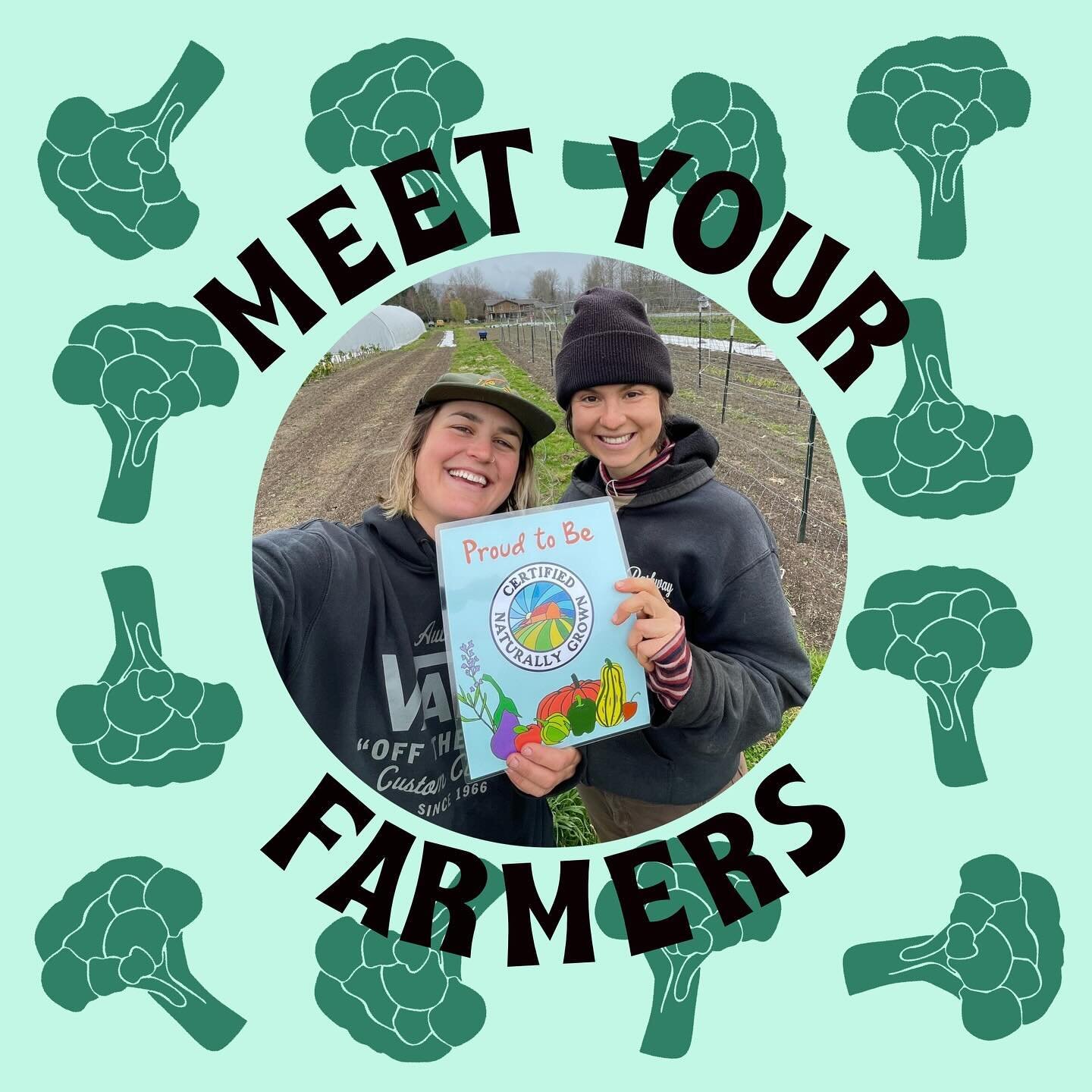 Hey it&rsquo;s Maddy and Emma and we&rsquo;re the dream team! We are two gals addicted to growing and talking about food! We can&rsquo;t wait to grow for you and get to know y&rsquo;all a little better 🤗 

🥕Sign up for our CSA with the link in our 