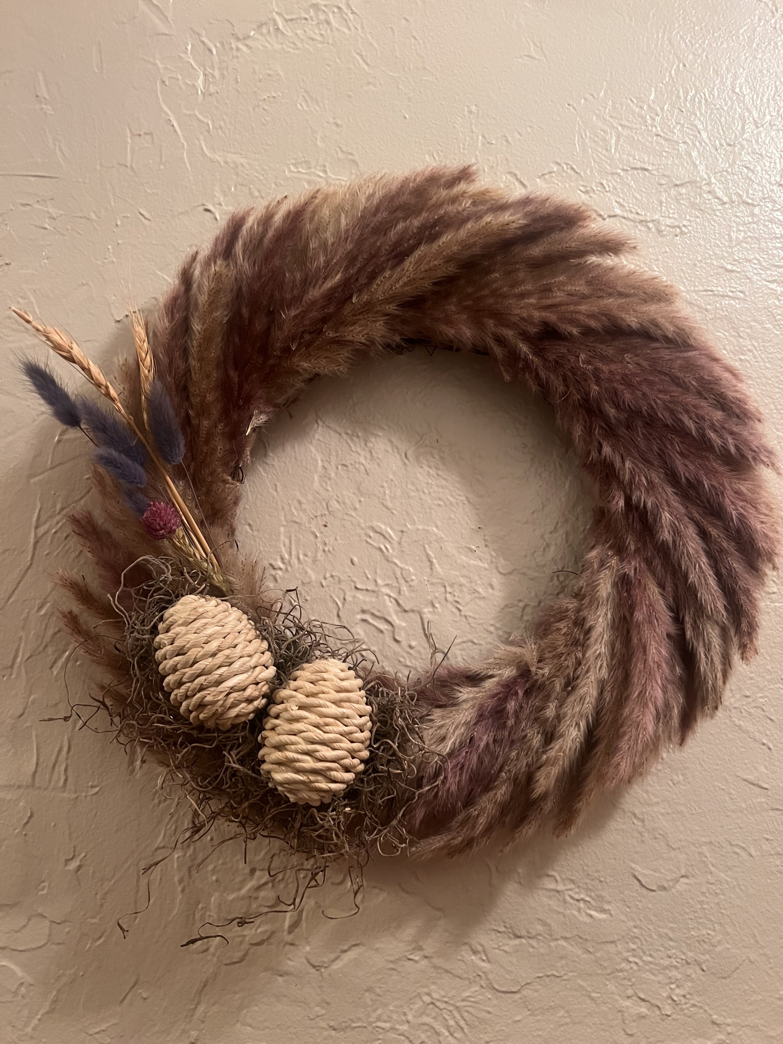 Spring Pampas Wreath