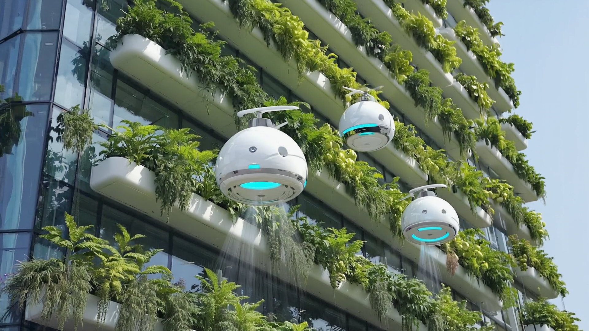 Gen4 A vertical farm with lush plants and fresh produce like mint, tomatoes, and lavend a-2, 6448804.png
