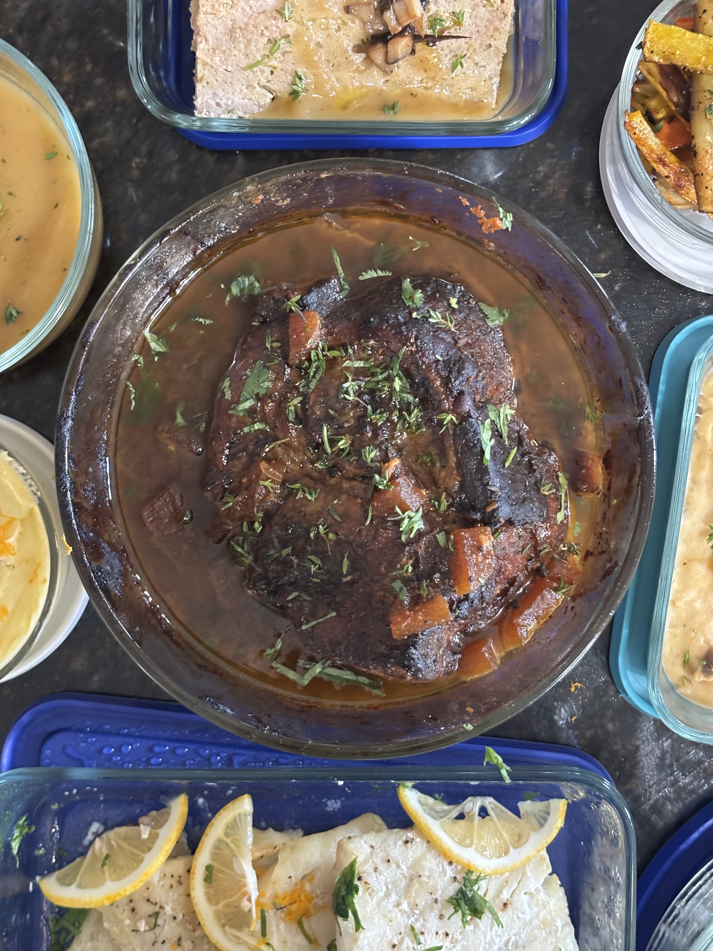 Slow braised beef chuck