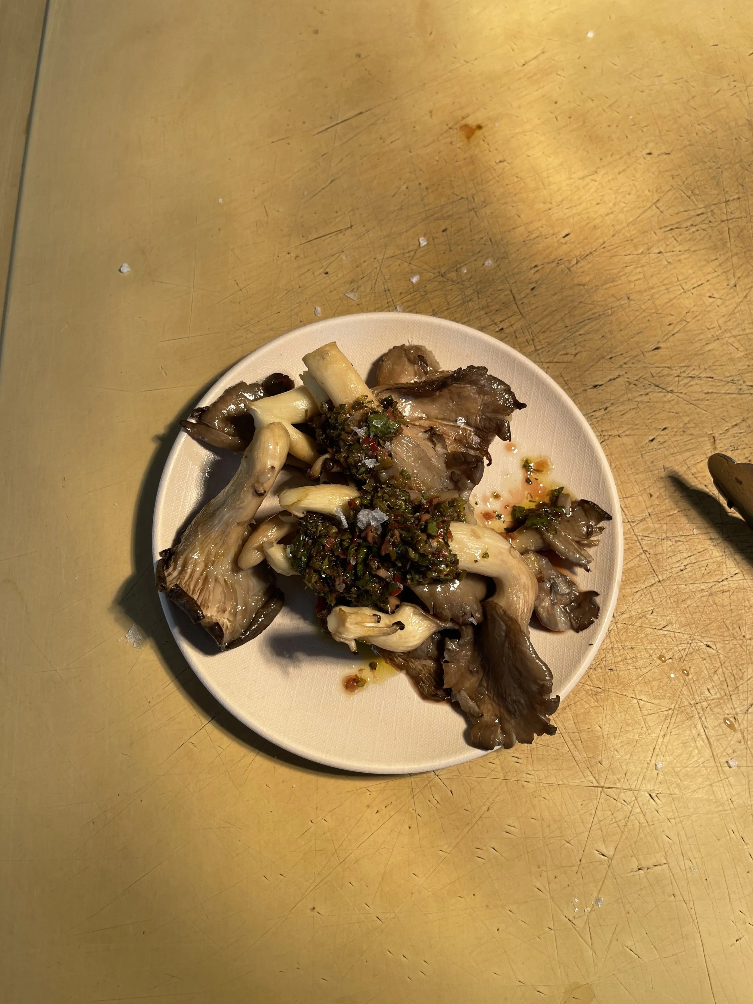 Oyster Mushroom with Chimichurri