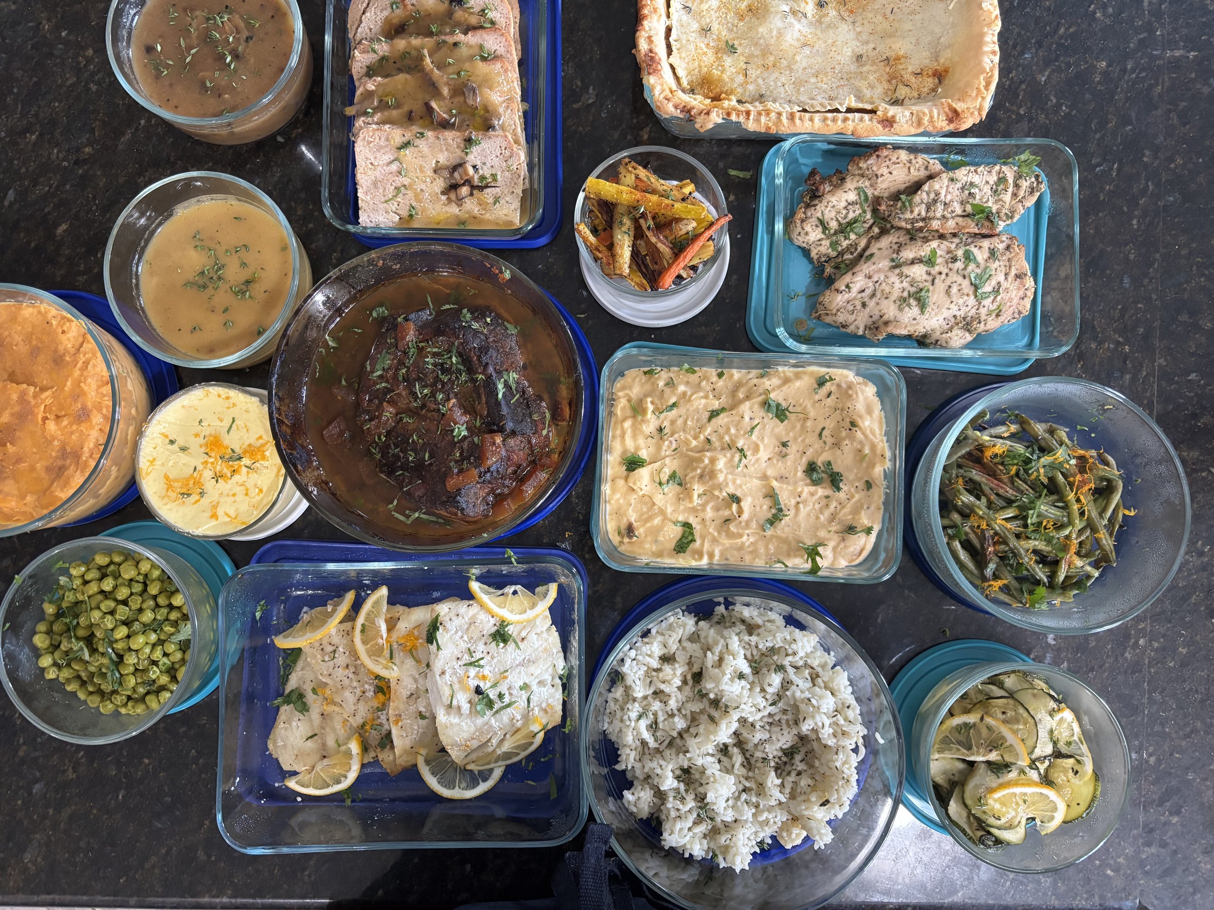 Spread for private chef client for monthly culinary household retainer in VA