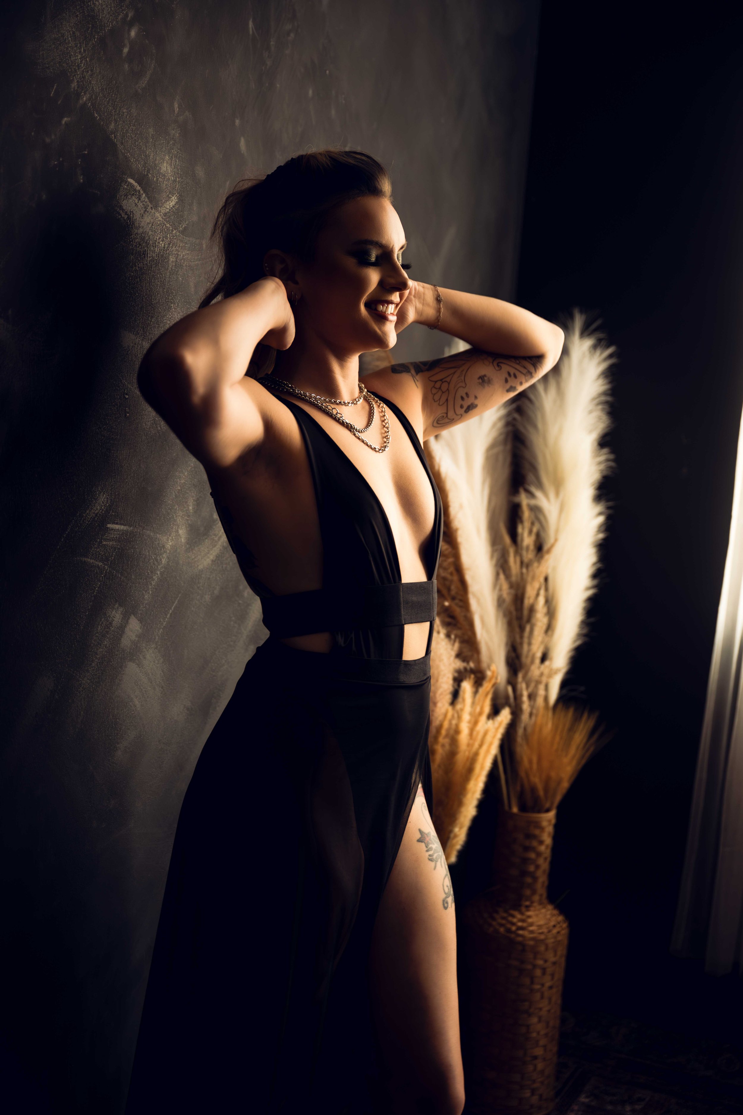 Houston Boudoir Black Dress