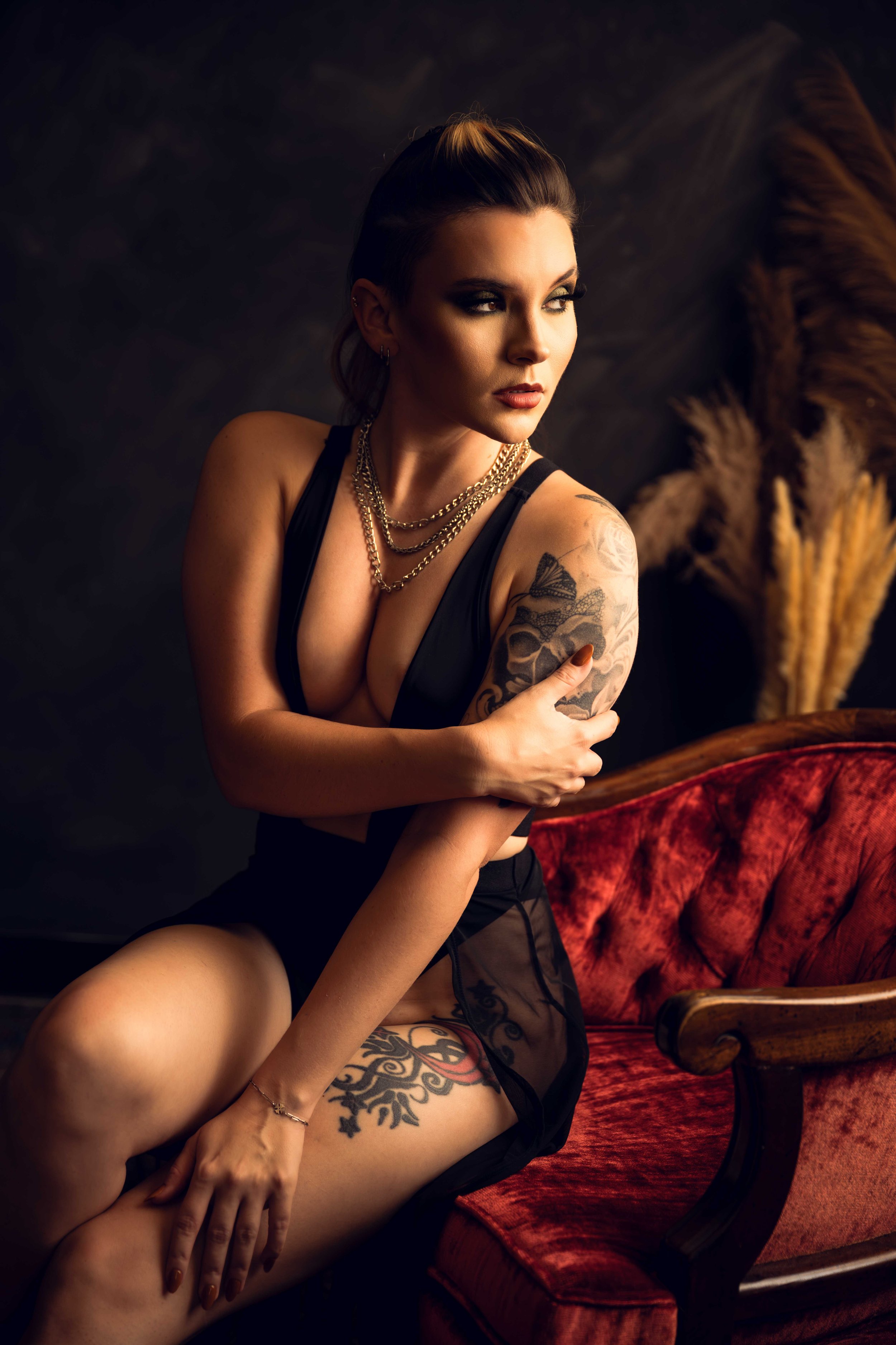 Houston Boudoir Black Dress