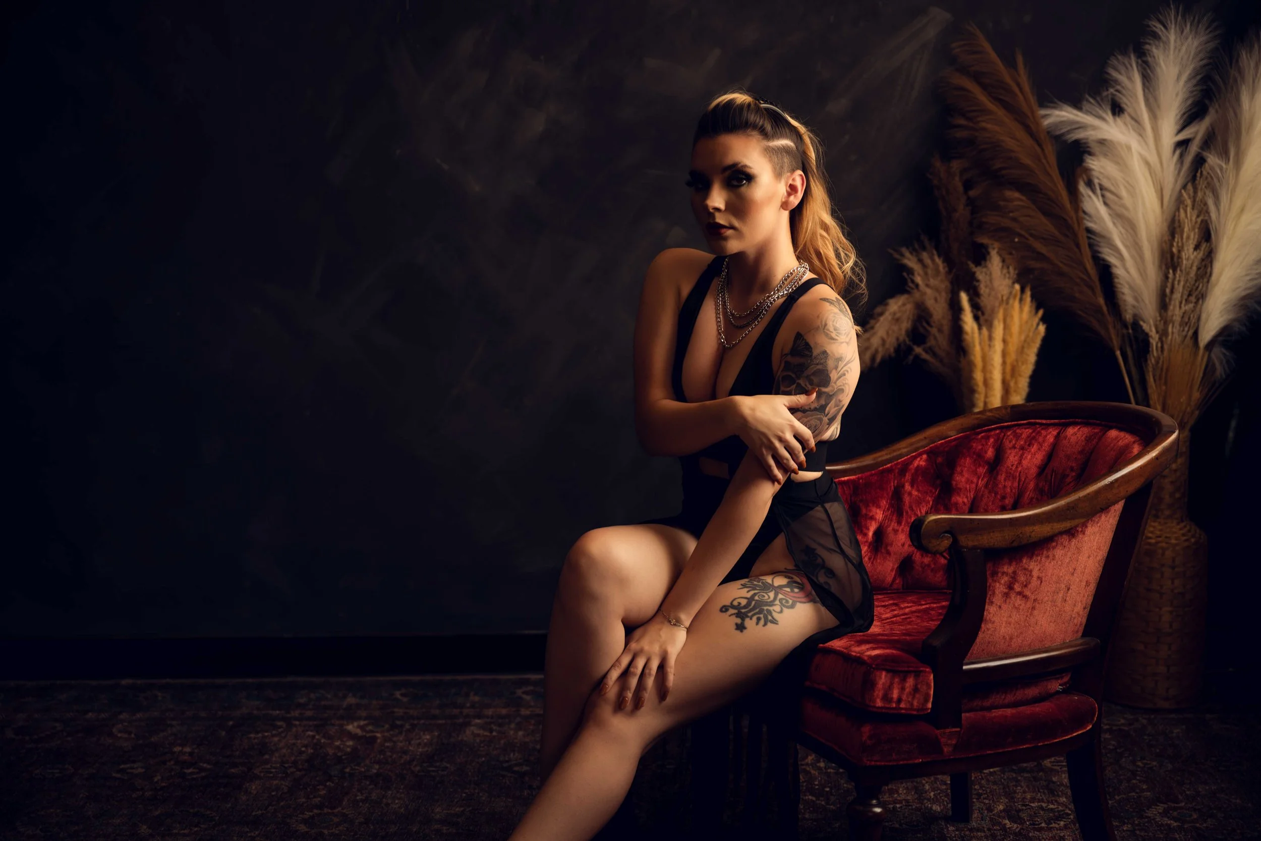 Houston Boudoir Black Dress