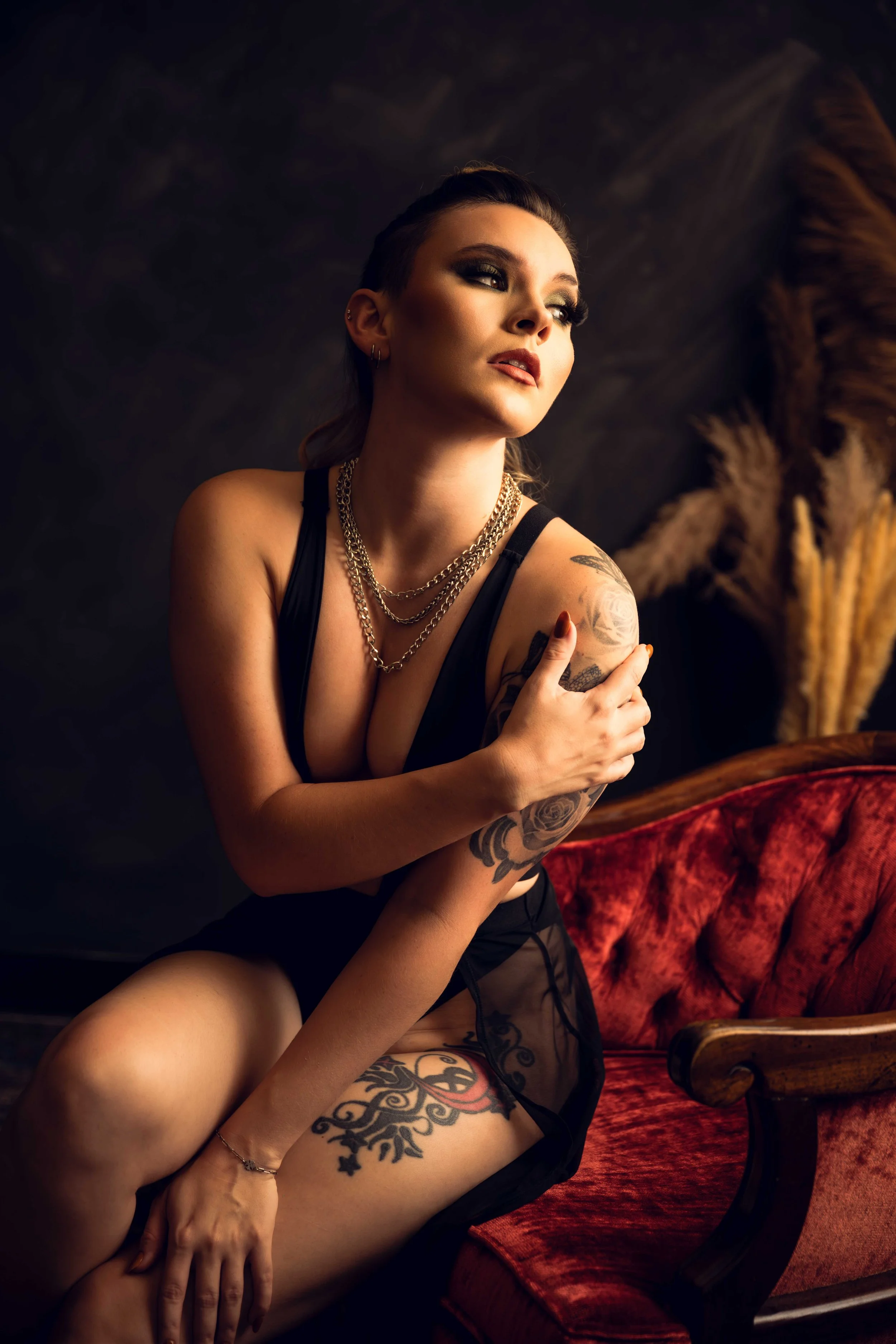 Houston Boudoir Black Dress